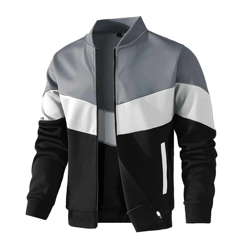 Men's Zip-Up Bomber Jacket