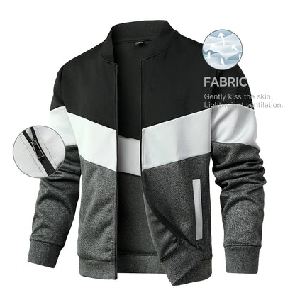 Men's Zip-Up Bomber Jacket