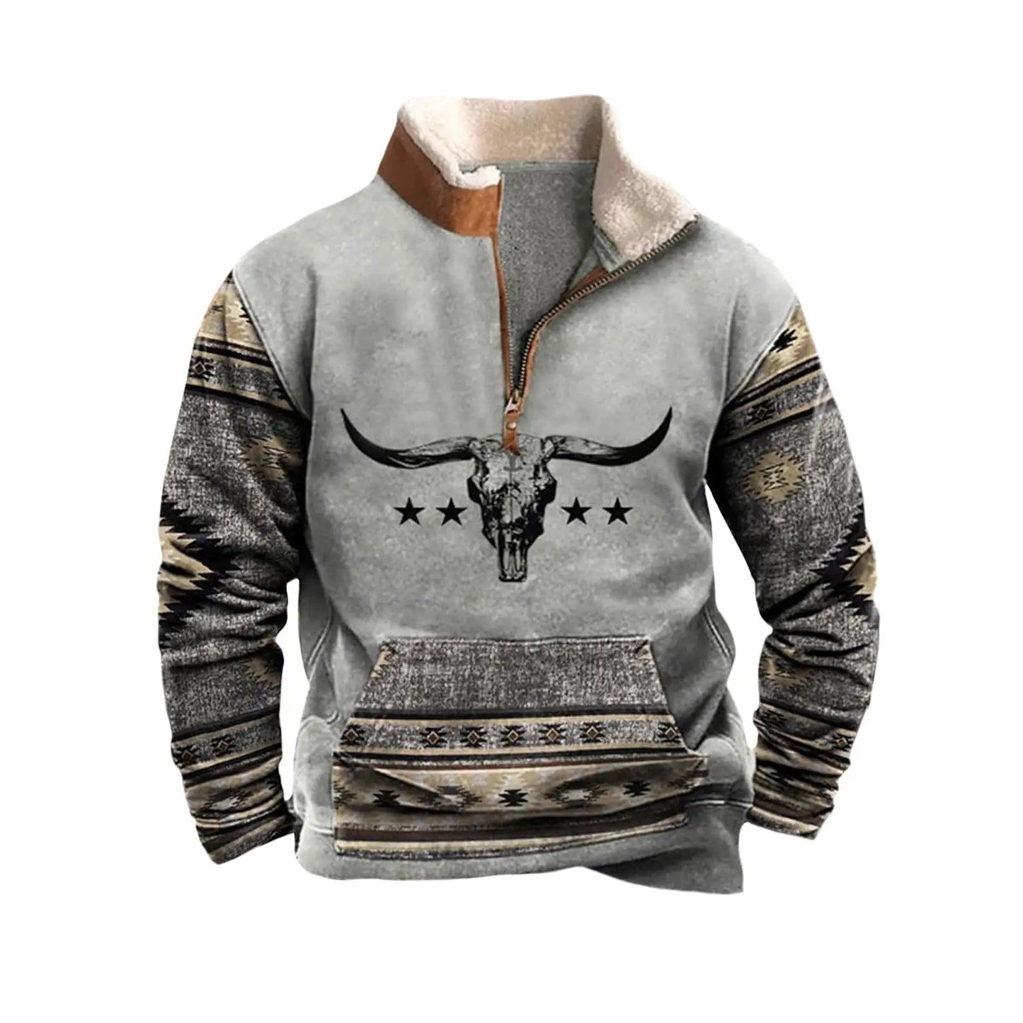 Men's Cowboy Sweatshirt Quarter Zip