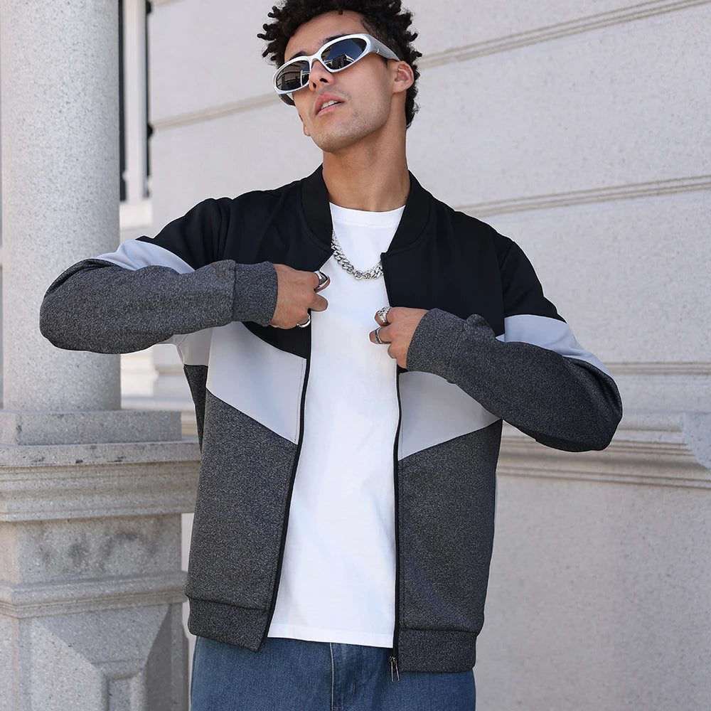 Men's Zip-Up Bomber Jacket