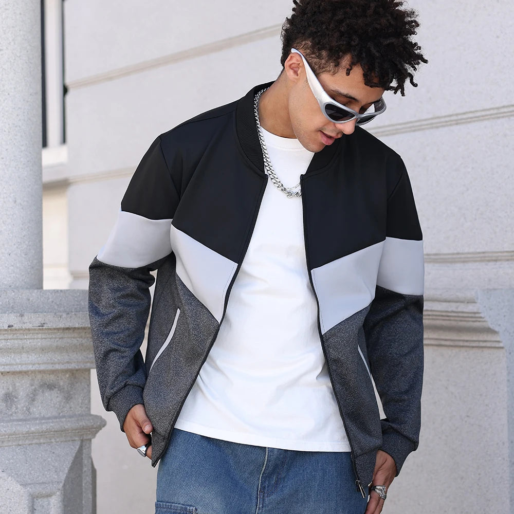 Men's Zip-Up Bomber Jacket