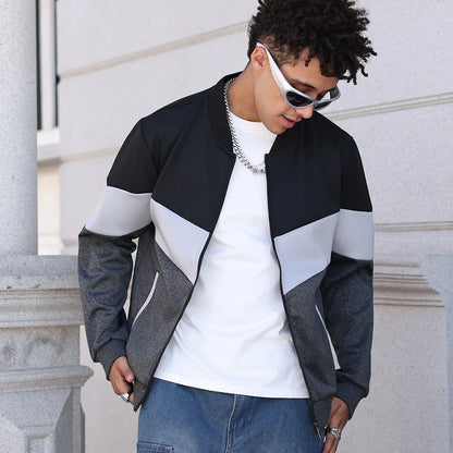 Men's Zip-Up Bomber Jacket